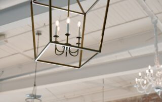 Metal frame chandelier rentals