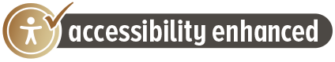 Accessibility enhanced logo.
