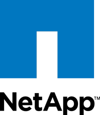 corporate-client-NetApp-logo NetApp logo featuring a large blue geometric shape above the word "NetApp" in bold black letters on a light background.