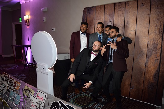 Groomsmen friends photo booth pic