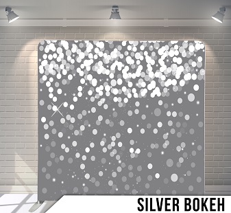 silver bokeh backdrop