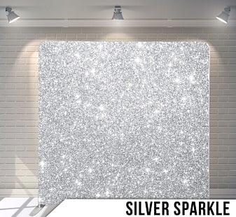 silver sparkle backdrop