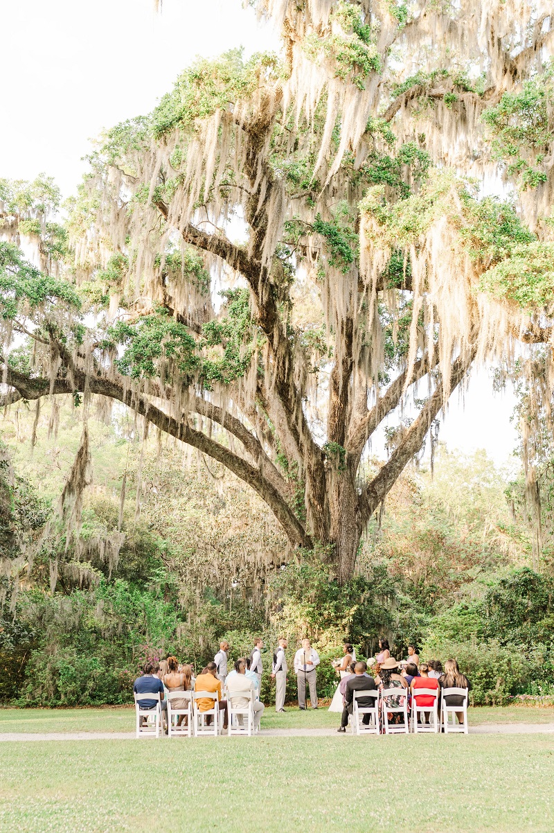 weddding ceremony at Magnolia Plantation