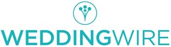 wedding-wire-logo WeddingWire logo in teal, featuring a circular icon with three stems and a cluster above the company name in bold uppercase letters.